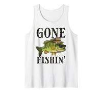 Gafas de Sol Gone Fishing Bass Fish Fisherman Hombres Mujeres Niños Camiseta sin Mangas