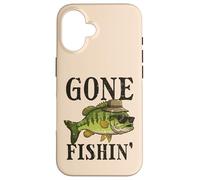 Gafas de Sol Gone Fishing Bass Fish Fisherman Hombres Mujeres Niños Carcasa para iPhone 16