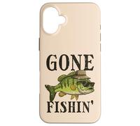 Gafas de Sol Gone Fishing Bass Fish Fisherman Hombres Mujeres Niños Carcasa para iPhone 16 Plus