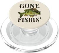 Gafas de Sol Gone Fishing Bass Fish Fisherman Hombres Mujeres Niños PopSockets PopGrip para MagSafe