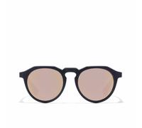 Gafas de sol - Hawkers - Warwick Raw - Polarizadas - Montura negra mate - Lentes espejo oro rosa