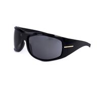 BOSS Gafas de sol negras de estilo máscara con detalles metálicos dorados - StyleBOSS 1653/S80770IR, 58137750 Negro pcs.