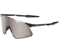 Gafas de sol Hypercraft con lentes de espejo suaves HiPER en negro brillante (plateadas) - 100%
