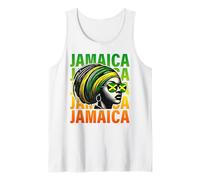 Gafas de sol Jamaicanas Rasta Black Woman Flag Jamaica Girl Camiseta sin Mangas