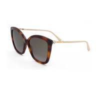 Gafas de Sol Jimmy Choo NAT/S HAVANA/BROWN SHADED 57/17/145 para mujer