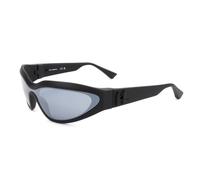 KARL LAGERFELD Unisex Adult Sunglasses KL6128S - Matte Black with Solid Grey Silver Lens