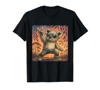 Gafas de sol Koala con diseño de música rock, con cuernos retro Camiseta