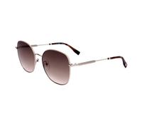 Lacoste Mujer L257S 712 Gafas de sol Metal Oro Marrón Redonda Normal Sombreado