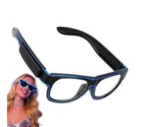 Gafas de sol LED genéricas, luces de sol, 16 x 5,2 cm, 6,3 x 2,05 pulgadas, 80 g, flashing Party Eyewear for Dance Festival, Birthday, Cosplay, Wedding, Pool, Night Event, Kids, Adults ABS