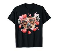 Gafas de Sol Lemur Ring Tailed para el día de San Valentín Camiseta