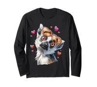 Gafas de Sol Lemur Ring Tailed para el día de San Valentín Manga Larga