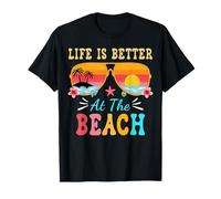 Gafas de sol Life is Better at The Beach para hombres, mujeres, niños y niñas Camiseta