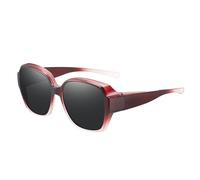Gafas de sol Maysprings sobre gafas, gafas de sol polarizadas sobre gafas, gafas de sol Shadow, protección UV, sombras cuadradas para conducir, gafas envolventes, B, As shown in the description