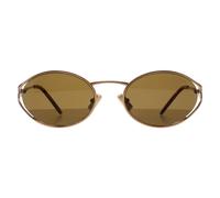 Miu Miu Mujer Miu Miu MU 52YS 7OE01T Gafas de sol Metal Oro Marrón Redonda Normal
