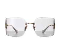Miu Miu Mujer Miu Miu MU 54YS 5AK30B Gafas de sol Metal Oro Gris Geométrico Normal
