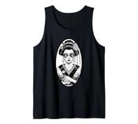Gafas de sol modernas Geisha Love Hate Pop Art Camiseta sin Mangas