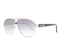 Guess Gafas de sol GF6145 Piloto 61 mm – Gradiente dorado/negro/gris (32B)