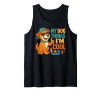 Gafas de sol My Dog Thinks I'm Cool para amantes de las mascotas lindo cachorro Camiseta sin Mangas