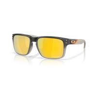 Oakley Hombre OO9102 HOLBROOK 9102AH Gafas de sol O_MATTER Negro Oro Cuadrada Polarizado