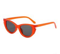 Gafas de sol ovaladas para mujer, ojo de gato, protección UV, no solo es el diseño simple y compacto que hace que el marco grueso se vea muy delicadamente (D)
