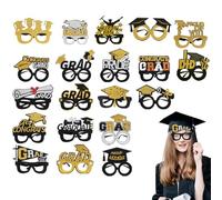 Gafas de sol para ceremonia de graduación, 20 piezas, accesorios para cabina fotográfica 2025 - Suministros para fiestas para fotografías para retratos senior y anuario para los títulos de la escuela