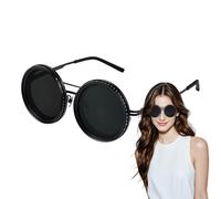 Gafas de sol para hombre polarizadas, sombras de hombre | 1-9 engranajes Gafas de sol tintadas Gafas polarizadas Stieptic Gafas redondas Accesorios de gafas Filtro Lente de sombra para sombra