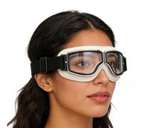 Gafas de sol para motocicleta, policarbonato de 7.1 x 2.95 pulgadas, con acolchado suave, correa antideslizante, gafas de protección para motocicleta, ciclismo, deportes al aire libre, protección