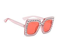 Gafas de sol para mujer con pedrería - Diseño elegante y sofisticado, gafas de sol brillantes | Gafas de sol brillantes para mujeres y niñas, gafas de sol, tanto si se trata de Guidar, rosa