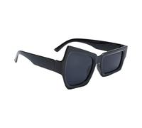 Gafas de sol para mujer, gafas de sol inusuales, equipadas con protección UV para hombre y mujer, adecuadas para actividades al aire libre, incluyendo conducción, ciclismo, Black Frame Gray Film, ver