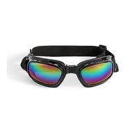 Gafas de sol para perros con protección solar, resistentes al viento, antiUV, para perros largos, con correa elástica