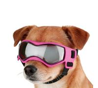 Gafas de sol para perros para razas pequeñas, gafas para cachorros con protección UV y protección contra el viento, así como correa ajustable, gafas de protección para perros, para paseos, excursiones