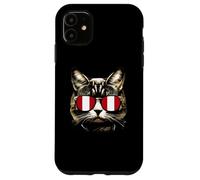 Gafas de Sol patrióticas con diseño de Bandera peruana Carcasa para iPhone 11