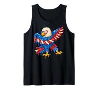 Gafas de sol patrióticas de águila calva para niños y niños estadounidenses Camiseta sin Mangas