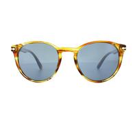 Persol Hombre PO3152S 904356 Gafas de sol Acetato Marrón Azul Redonda Normal