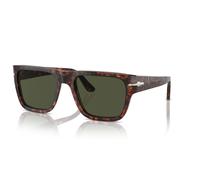 Persol Unisex PO3348S 24/31 Gafas de sol Acetato Tortuga Verde Cuadrada Normal