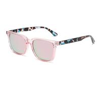 Gafas de sol polarizadas con caja Gafas de sol Gafas de moda deportivas casuales(BarbiePink)