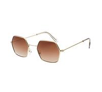 Gafas de sol polarizadas cuadradas clásicas para hombre y mujer, estilo retro, café, Talla única