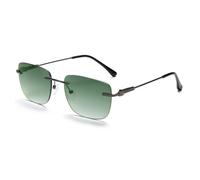 Gafas de sol polarizadas de PC de alta definición sin montura, elegantes, para hombre y mujer, ideales para viajes al aire libre, conducir y protegerse del sol. Protección UV400, C5, 142*135*41 mm