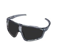 Gafas de sol polarizadas deportivas, gafas deportivas con protección UV400, antiarena, barras ajustables, ideales para playa, pesca, golf y ciclismo, gris, riferimento alla descrizione
