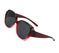 Gafas de sol polarizadas envolventes, gafas de sol adecuadas para gafas - Fitover envolvente para hombres, protección UV, montura cuadrada, facial polarizada para conducir, montar a caballo, d, Se