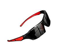 Gafas de sol polarizadas para hombres - Gafas de moda de protección UV para deportes al aire libre | Tonos cómodos para conducir, correr, andar en bicicleta, pescar, gafas de so, rojo negro, Se