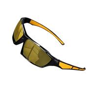 Gafas De Sol Polarizadas Para Hombres, Gafas De Sol Polarizadas Deportivas Retro,Unisex Ultra Ligeras,Protección Rectangular,Sombras De Cómodas Gafas Deportivas Al Aire Libre Protección, amarillo