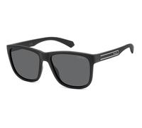 POLAROID PLD 2155/S Gafas de Sol, Matte Black, 57 para Hombre