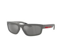 Prada Linea Rossa Hombre PS 05ZS 16X7W1 Gafas de sol Inyectado Gris Gris Cuadrada Reflejado Espejo