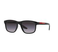 Prada Linea Rossa Hombre PS 06YS 1AB09U Gafas de sol Inyectado Negro Gris Pillow Normal Sombreado