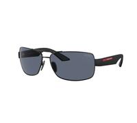 Prada Linea Rossa Hombre PS 50ZS 1BO09R Gafas de sol Metal Negro Azul Pillow Normal