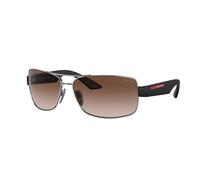 Prada Linea Rossa Hombre PS 50ZS 5AV02P Gafas de sol Metal Gris Marrón Pillow Normal Sombreado