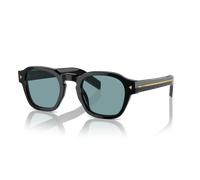 Prada Hombre PR A16S 16K04D Gafas de sol Acetato Negro Verde Pantos Polarizado Antirreflejo