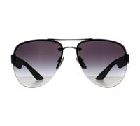 Prada Linea Rossa Hombre Sunglass PS 55YS - Color del Marco: Plateado, Color de la Lente: Gris Degradado