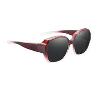 Gafas de sol que se ajustan sobre gafas - Gafas de conducción Fitover para hombres y mujeres | Gafas de conducción polarizadas con protección UV con montura cuadrada, para usar sobre gafas correctoras